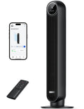 Dreo Ventilateur tour intelligent avec fonction WiFi, ventilateur silencieux avec contrôle vocal et télécommande, oscillation à 90°, 4 modes, 4 vitesses, minuterie 8H, ventilateur de refroidissement