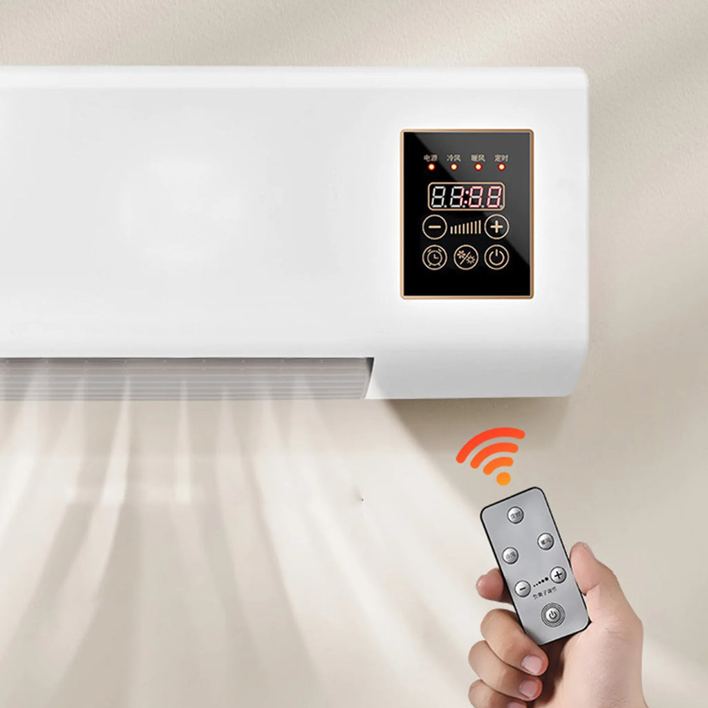 Climatiseur mural avec contrôle de chauffage à température constante, Mini climatiseur mural avec télécommande pour salon
