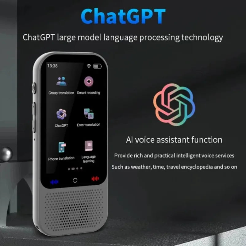 S80 Pro 138 langues Machine de traduction intelligente enregistrement Intelligent 19 Chat hors ligne en temps réel GPT AI traduction de photos vocales