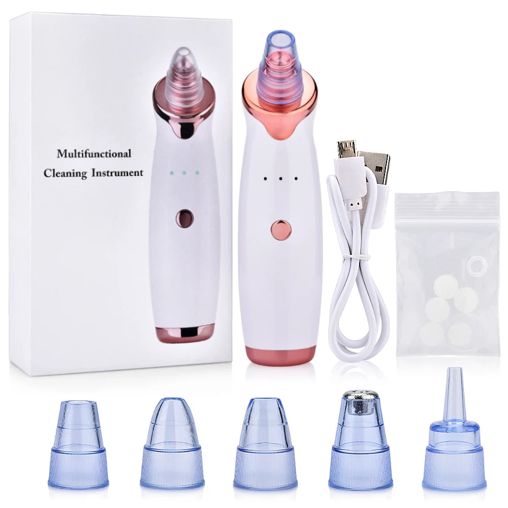 Élimination électrique des points noirs sous vide, nettoyage du visage des taches noires, aspiration des boutons d'acné, Instrument de beauté, outils de soins de la peau