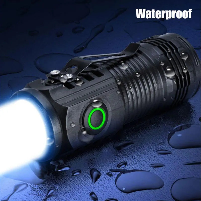 Nouvelle lampe de poche Ultra puissante 3 cœurs LED Mini lampe de poche tactique Rechargeable haute puissance torche LED stylo en métal pince lampe à main