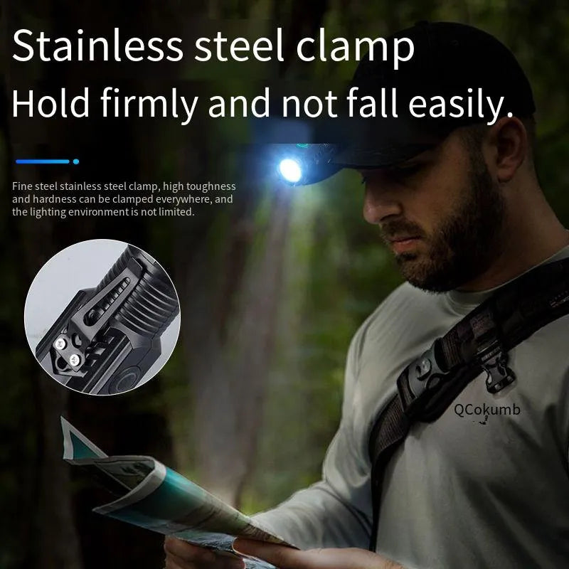Nouvelle lampe de poche Ultra puissante 3 cœurs LED Mini lampe de poche tactique Rechargeable haute puissance torche LED stylo en métal pince lampe à main