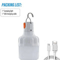 Ampoule LED USB 60W avec Crochet Camping - Golden High-Tech