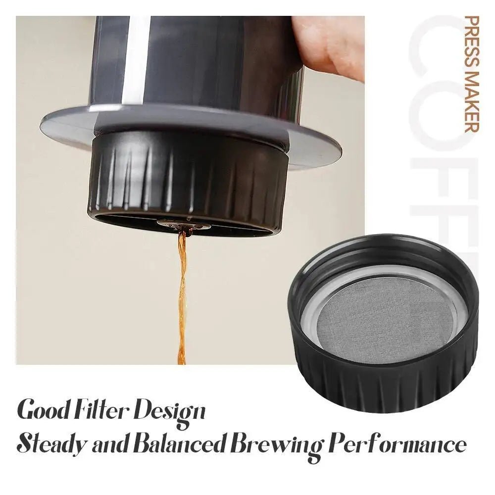 Cafetière expresso Portable, presse française, cafetière pour Machine AeroPress avec 50 filtres, Kit de papier, outils Barista - Golden High-Tech