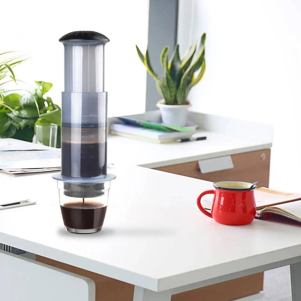 Cafetière expresso Portable, presse française, cafetière pour Machine AeroPress avec 50 filtres, Kit de papier, outils Barista - Golden High-Tech
