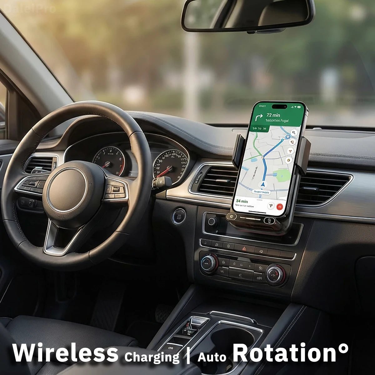 Car Phone Charger Phone Holder - Golden High-Tech