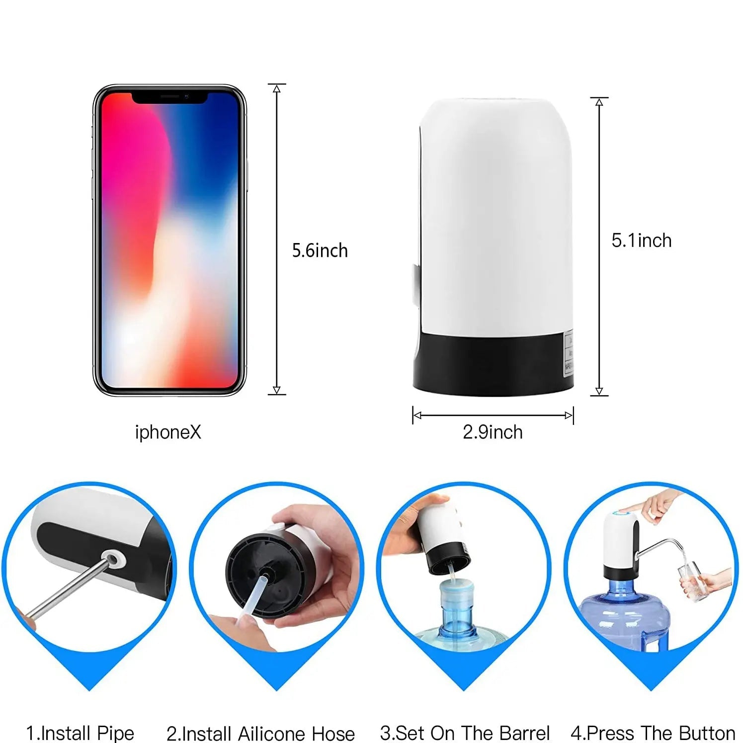 Distributeur d’Eau USB Automatique à Un Clic - Golden High-Tech