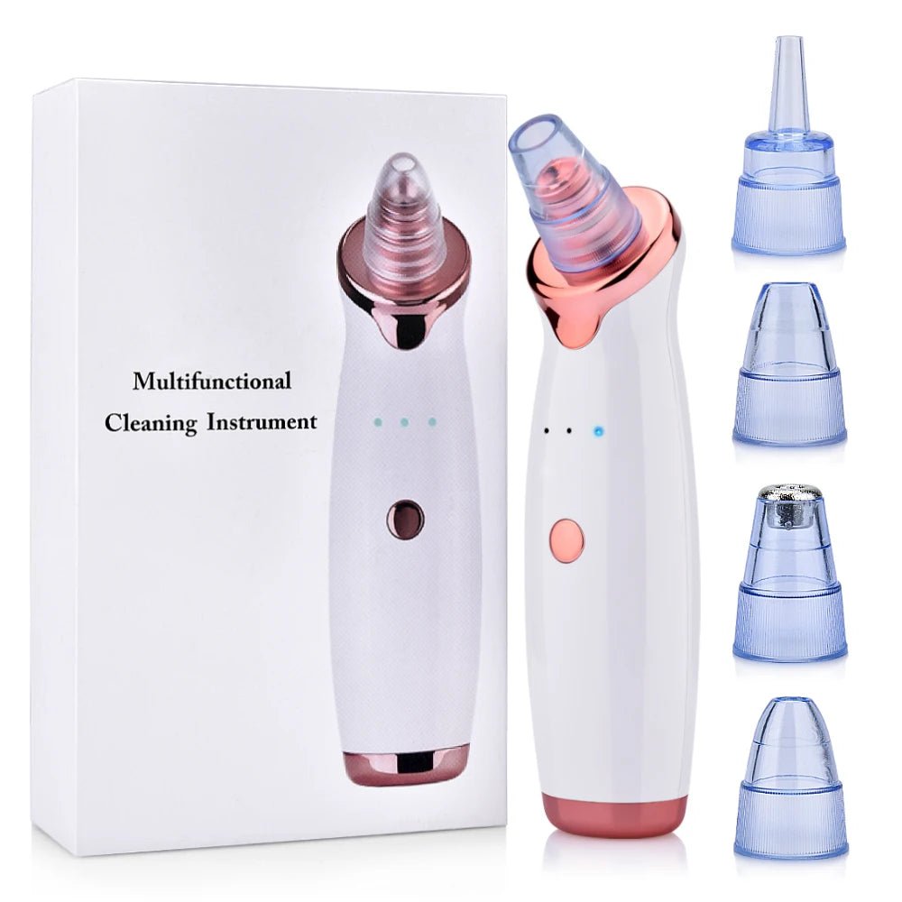 Élimination électrique deAspirateur Électrique Points Noirs & Acné Visages points noirs sous vide, nettoyage du visage des taches noires, aspiration des boutons d'acné, Instrument de beauté, outils de soins de la peau - Golden High-Tech