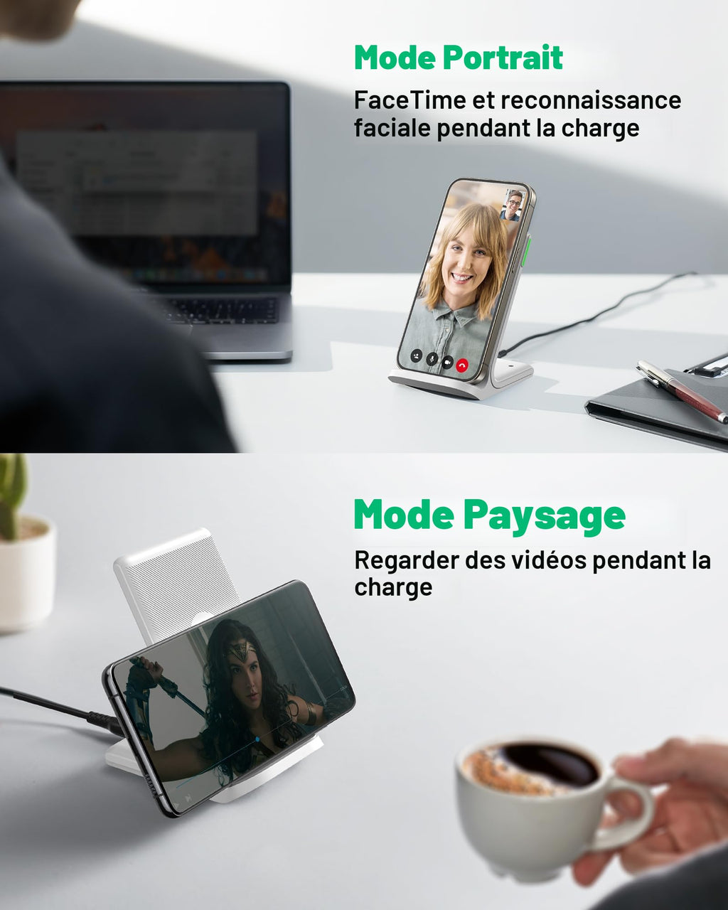 INIU Chargeur Sans Fil Rapide 15W Universel
