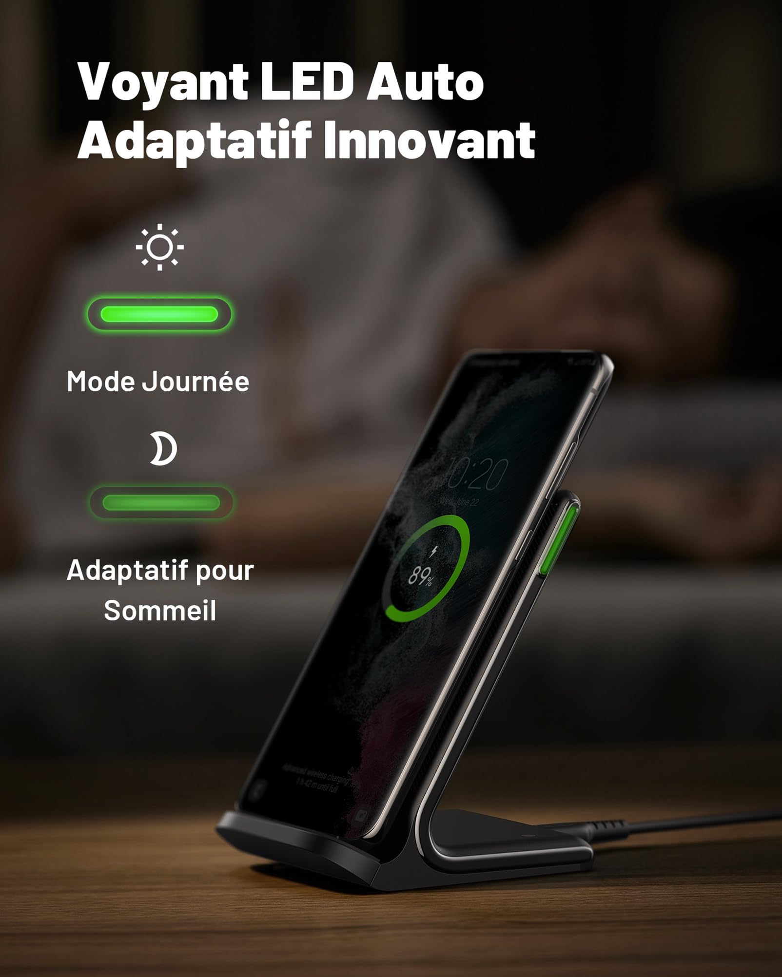 INIU Chargeur Sans Fil Rapide 15W Universel