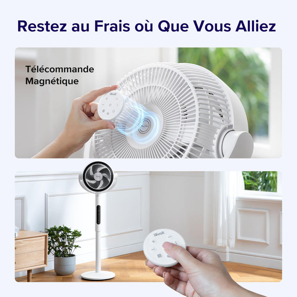 LEVOIT Ventilateur Wi-Fi Silencieux DC 12 Vitesses - Golden High-Tech