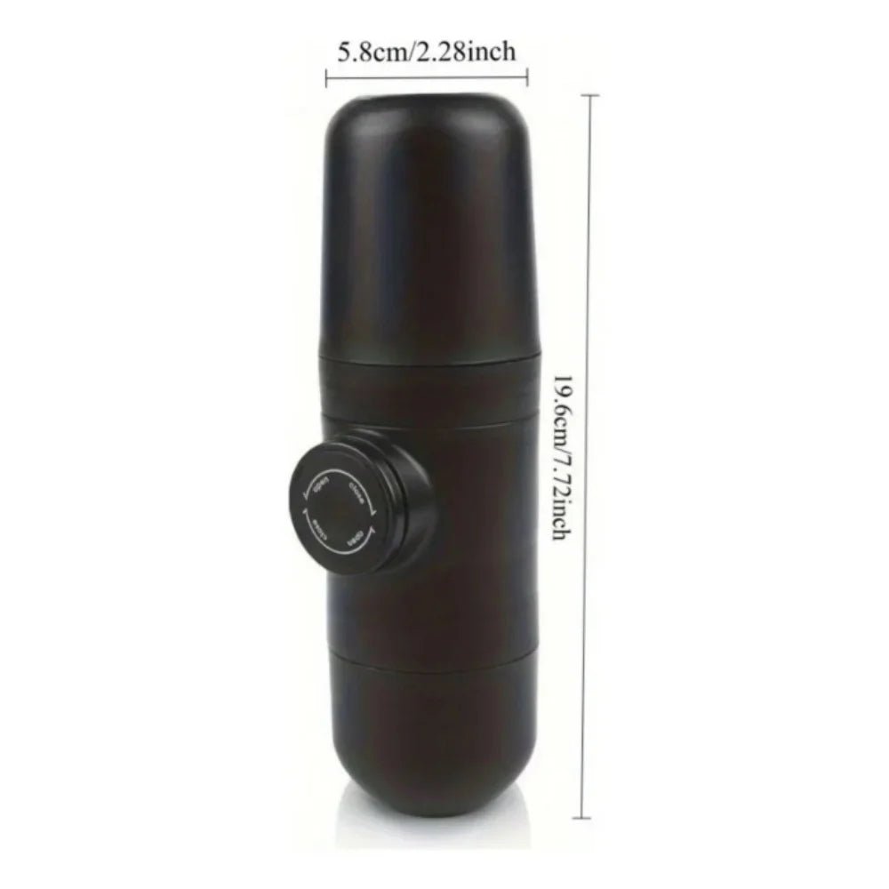 Machine à café expresso manuelle portable 140 ml, mini presse manuelle, machine à café individuelle, type poudre de café, pour les voyages en plein air, le camping - Golden High-Tech