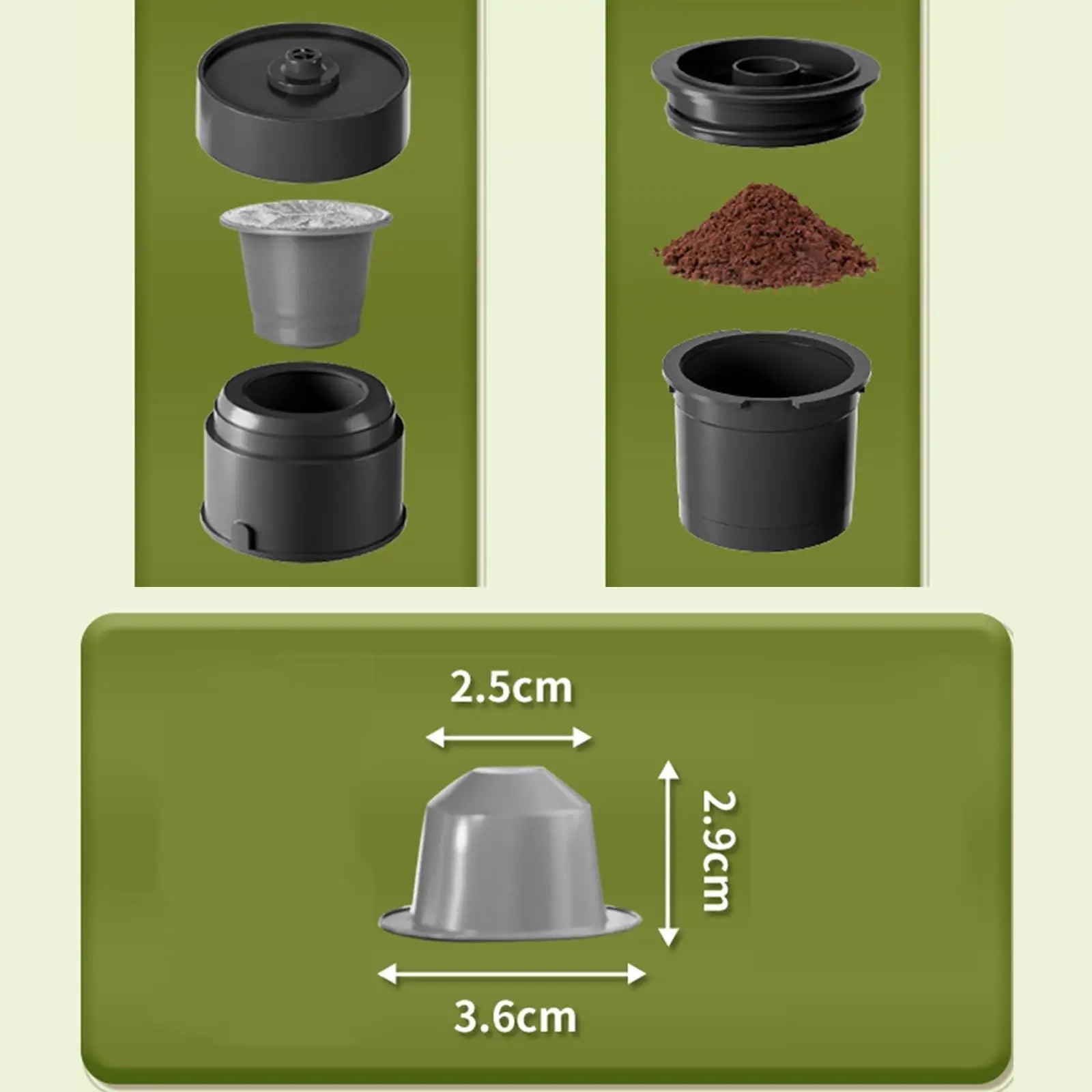 Machine à café portable, mini machine à expresso, pratique et rechargeable pour le bureau, la randonnée, la voiture, les voyages en camping-car, machines à expresso - Golden High-Tech