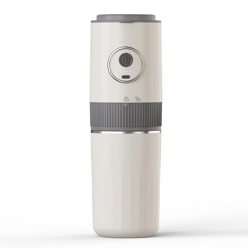 Machine à café portable sans fil 2-en-1 pour le camping en plein air - Broyeur de grains et cafetière manuelle portable - Golden High-Tech