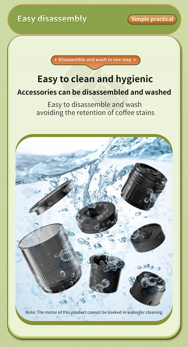 Machine à expresso Portable, 20 bars, chauffage, sans fil, Rechargeable - Golden High-Tech