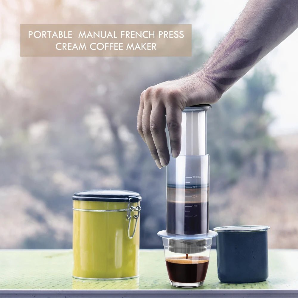 Pour AeroPress Machine expresso Portable - Golden High-Tech