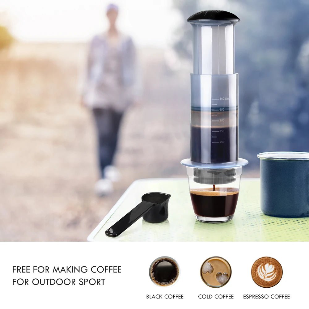 Pour AeroPress Machine expresso Portable - Golden High-Tech