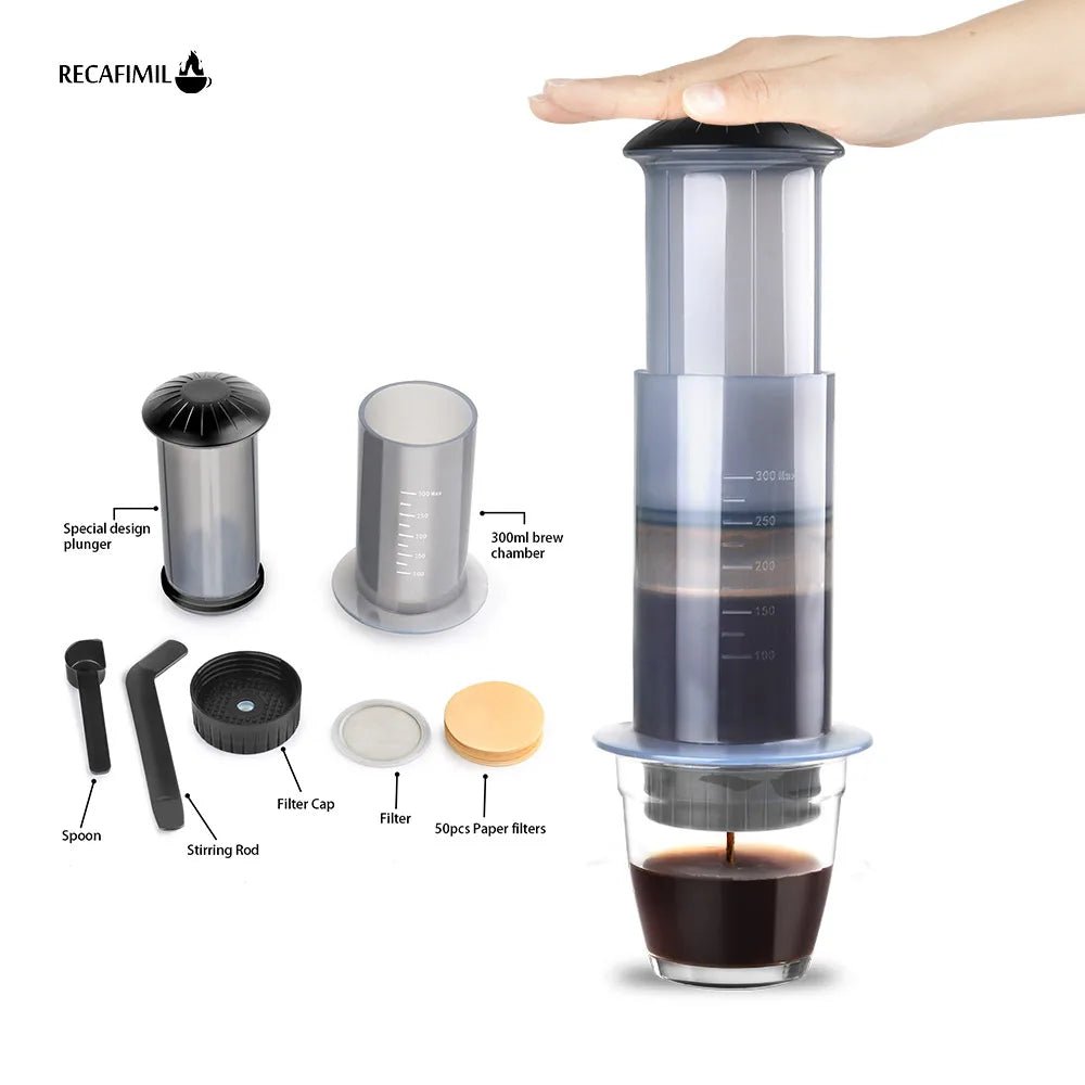 Pour AeroPress Machine expresso Portable - Golden High-Tech