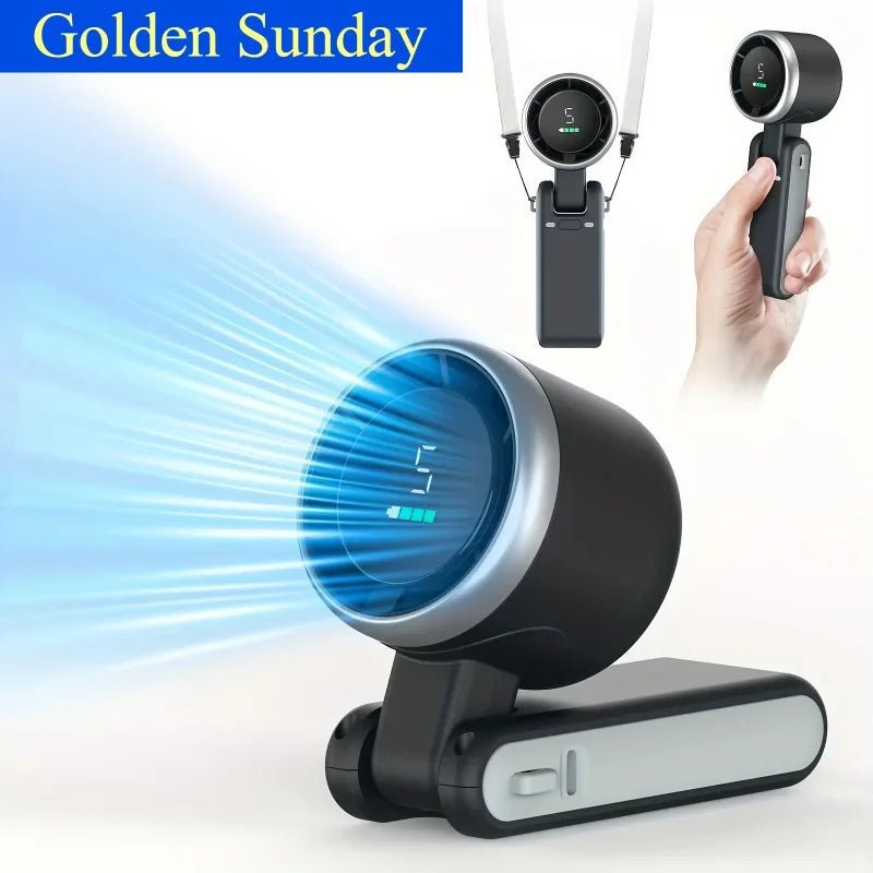 Mini Ventilateur de Voyage 3-en-1 Rechargeable USB